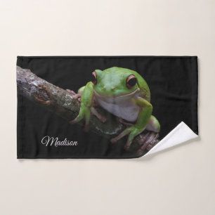 Individuelle Name Frosch Handtuch