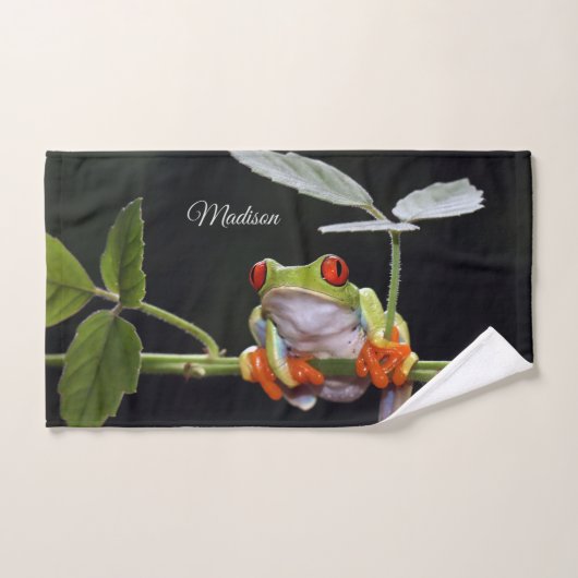 Individuelle Name Frosch Handtuch (Handtuch)