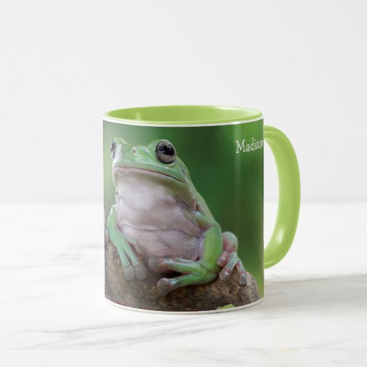 Individuelle Name Frosch Tasse (VorderseiteRechts)
