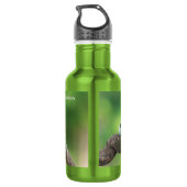 Individuelle Name Frosch Wasserflasche aus Edelsta (Rückseite)