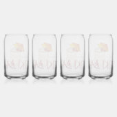 Individuelle Name Frozen Drink Tiki Bar Dosenglas (Hinten)