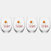 Individuelle Name Frozen Drink Tiki Bar Weinglas Ohne Stiel (Vorderseite)
