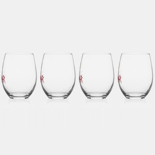 Individuelle Name Frozen Drink Tiki Bar Weinglas Ohne Stiel (Links)