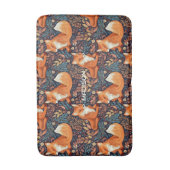 Individuelle Name-Füchse und Blattmuster Badematte (Vorderseite Vertikal)