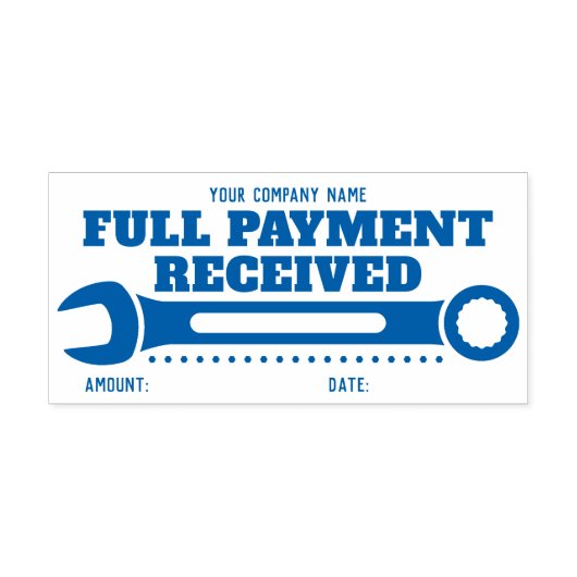 Individuelle Name Full Payment Vielen Dank! WRENCH Permastempel (Design)