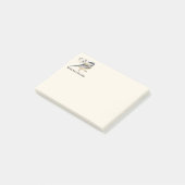 Individuelle Name Fun Chickadee Bird Kunst, Dichtu Post-it Klebezettel (angewinkelt)