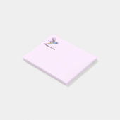 Individuelle Name Fun Hummingbird Bird Naturkunde Post-it Klebezettel (angewinkelt)