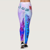 Individuelle Name Funky Leggings (Rückseite)