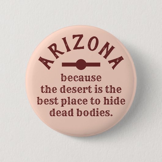 Individuelle Name Funny ARIZONA Button (Vorderseite)