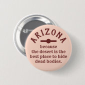 Individuelle Name Funny ARIZONA Button (Vorne & Hinten)