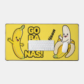 Individuelle Name Funny Bananas Schreibtischunterlage (Tastatur & Maus)