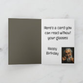 Individuelle Name Funny Birthday Braut keine Brill Karte (Innenseite)