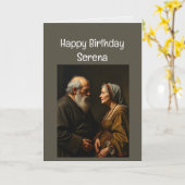 Individuelle Name Funny Birthday wird älter Karte (Gelbe Blume)