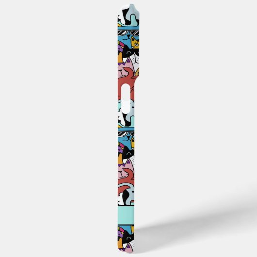 Individuelle Name Funny Cats Illustration Case-Mate iPhone Hülle (Rückseite / Rechts)