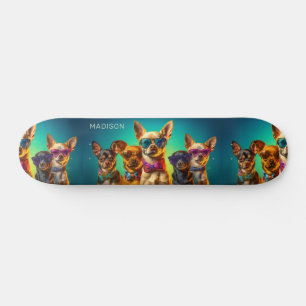 Individuelle Name Funny Dogs Skateboard