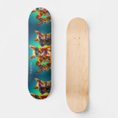 Individuelle Name Funny Dogs Skateboard (Vorderseite)