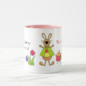 Individuelle Name Funny Easter Bunny Tasse (Zentrum)