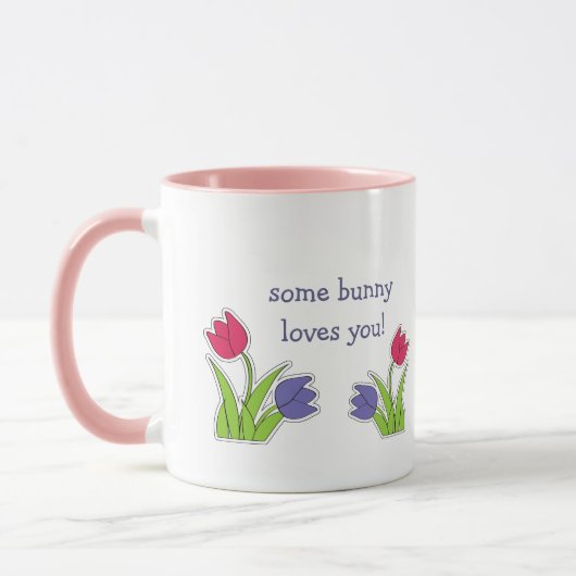 Individuelle Name Funny Easter Bunny Tasse (Links)