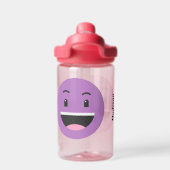 Individuelle Name Funny Emoticon Trinkflasche (Rückseite)