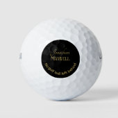 Individuelle Name Funny Golf Joke Minimalistisch B Golfball (Vorderseite)