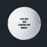 Individuelle Name Funny Lost Golfball<br><div class="desc">Individuelle Name Funny Lost Golf Balls. Wählen Sie die Marke und die Packgröße aus dem Menü "Optionen".</div>