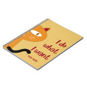 Individuelle Name Funny Lovely Cat Lover Notebook Notizblock (Linke Seite)