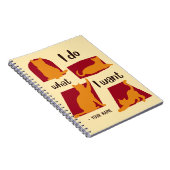 Individuelle Name Funny Lovely Cat Lover Notebook Notizblock (Rechte Seite)