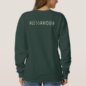 Individuelle Name Funny Matcha Latte Lover Sprichw Sweatshirt (Rückseite)