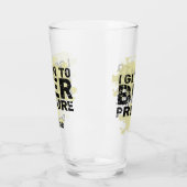 Individuelle Name Funny Modern Pint Beer Glas (Links)