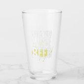 Individuelle Name Funny Modern Pint Bierglas Glas (Rückseite)