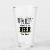 Individuelle Name Funny Modern Pint Bierglas Glas (Vorderseite)