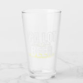 Individuelle Name Funny Modern Pint Bierglas Glas (Rückseite)