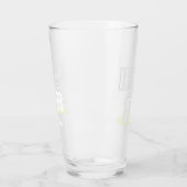Individuelle Name Funny Modern Pint Bierglas Glas (Links)