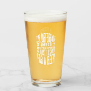 Individuelle Name Funny Modern Pint Bierglas Glas