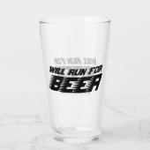 Individuelle Name Funny Modern Pint Bierglas Glas (Rückseite)