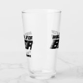 Individuelle Name Funny Modern Pint Bierglas Glas (Links)