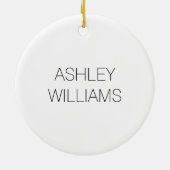 Individuelle Name Funny Nursing School Schüler Kra Keramik Ornament (Hinten)