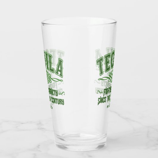 Individuelle Name Funny TEQUILA Glas (Rechts)