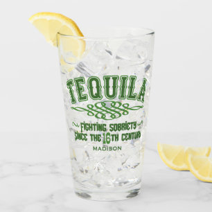 Individuelle Name Funny TEQUILA Glas