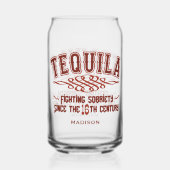 Individuelle Name Funny TEQUILA Glass Dosenglas (Rückseite)