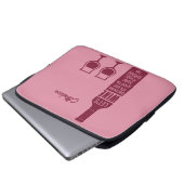 Individuelle Name Funny Wine Zitat Laptopschutzhülle (Vorne Knopf)