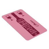 Individuelle Name Funny Wine Zitat Magnet (Rechte Seite)