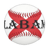 Individuelle Name für Alabama und Flag Baseball (Vorderseite)