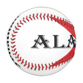 Individuelle Name für Alabama und Flag Baseball (Vorderseite Links)