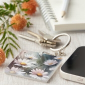 Individuelle Name für Aquarellfarben Schlüsselanhänger (Vorderseite rechts)