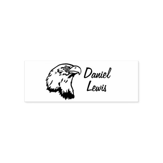 Individuelle Name für Bekleidung mit Eagle-Foto Permastempel (Design)