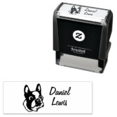 Individuelle Name für Bekleidung mit Foto Permastempel (Beispiel)