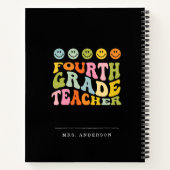 Individuelle Name für bunten Spaß der vierten Klas Notizblock (Rückseite)