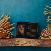 Individuelle Name für das Gedicht "PferdeMemorial" Fotoplatte (Seite)