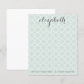 Individuelle Name für das Muster der Pastelminze (Vorne/Hinten)